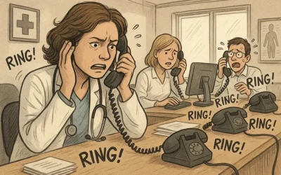 Telefonstress in der Arztpraxis – Warum das Telefon zum größten Belastungsfaktor wird und wie Digitalisierung entlastet