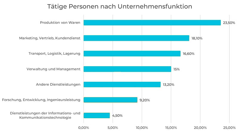 Website Webdesign für Arzt, Ärzte und Praxis. Homepage erstellen lassen - Tätige Personen nach Unternehmensfunktion